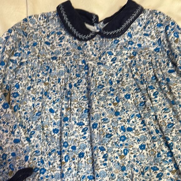 COPY - EUC blue floral with cord collar and bottoms bloomer set size 5 - Picture 2 of 4